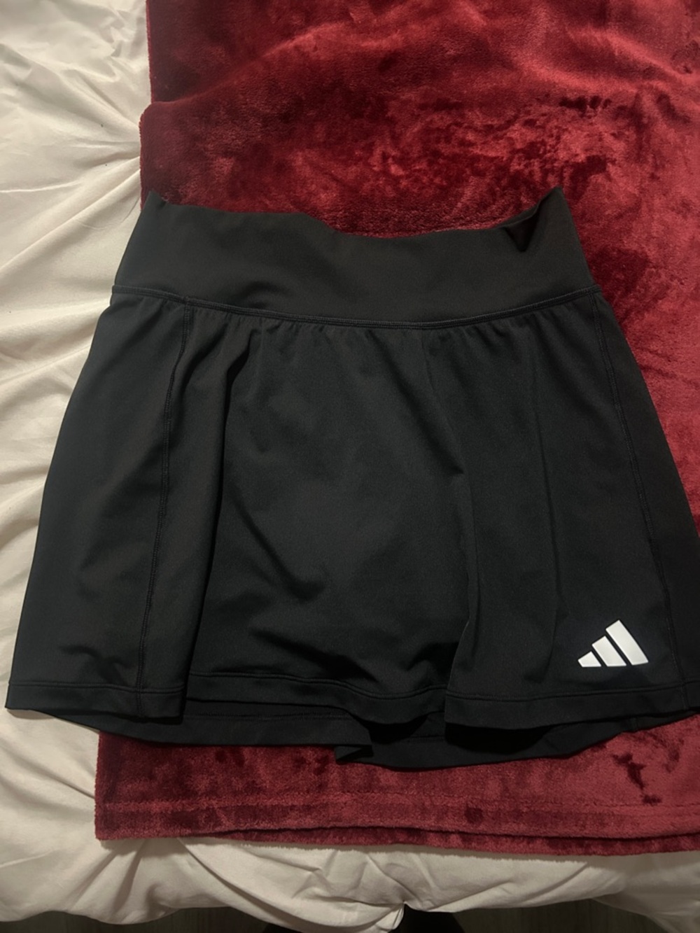 adidas Women’s Black Tennis Skort with White Logo
